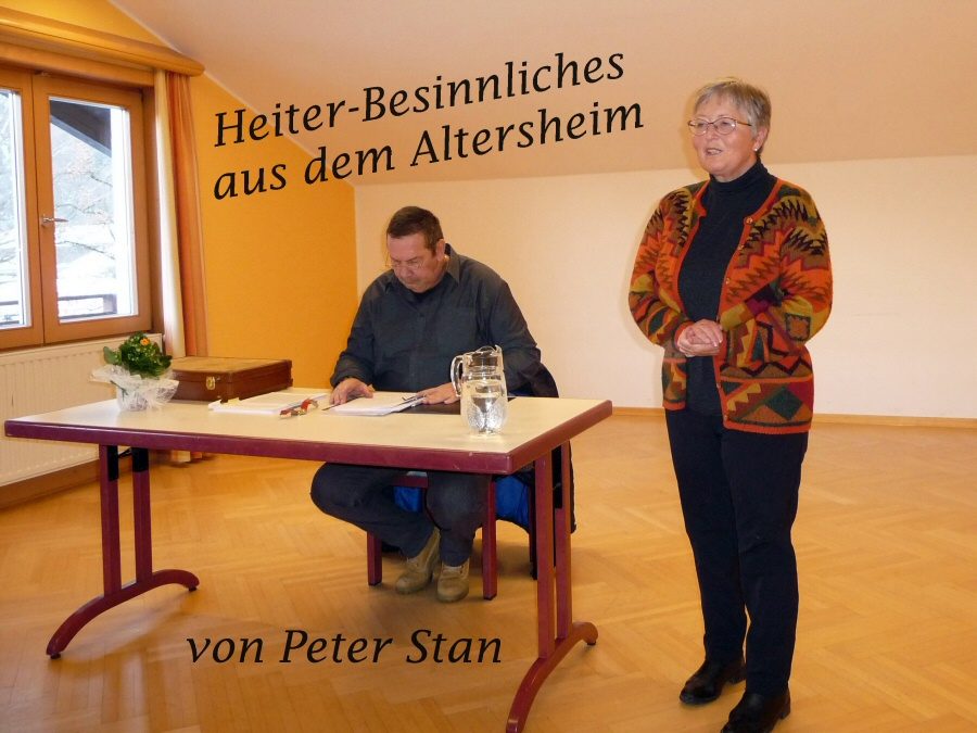 Peter Stan liest aus Erlebnissen im Altersheim