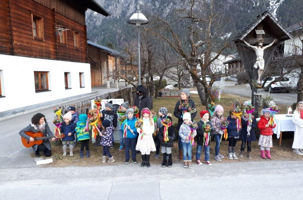 Palmsonntag mit dem Kindergarten Amlach – Video