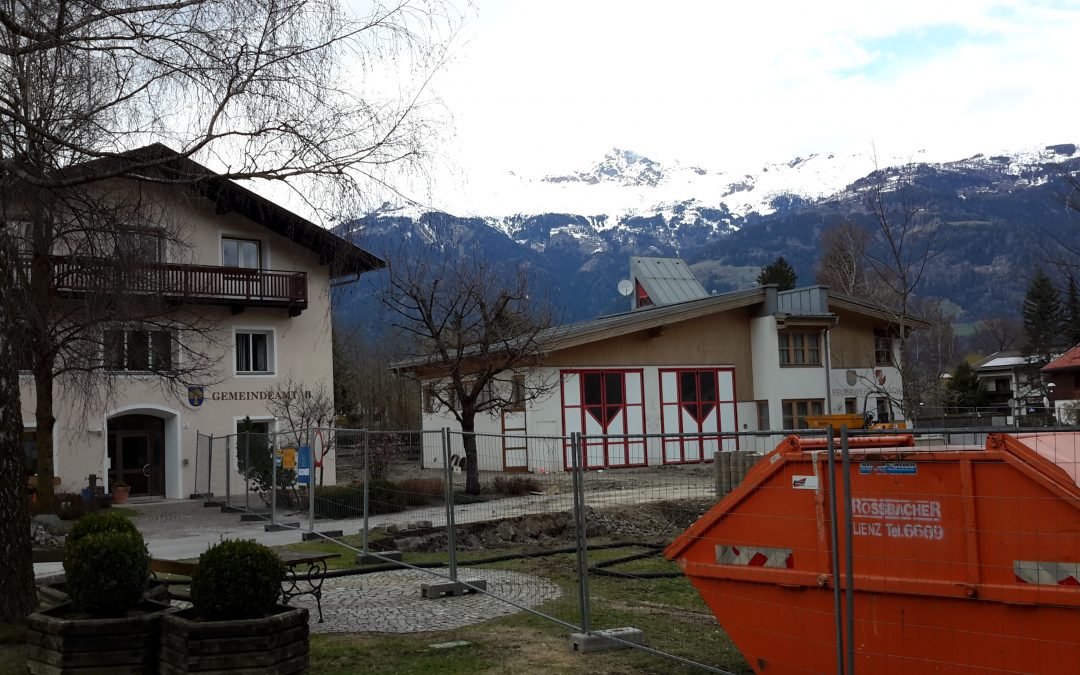 ***Baubericht – Stand der Arbeiten*** Zu-und Umbau Gemeindehaus und Feuerwehr Ende Juni 2018