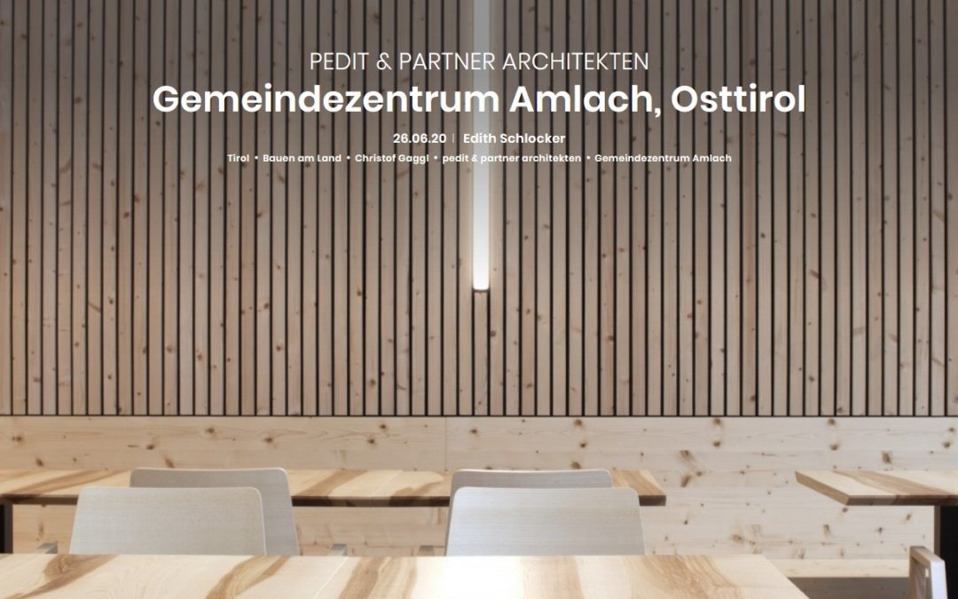 Ein Beitrag in der Zeitschrift – architektur.aktuell