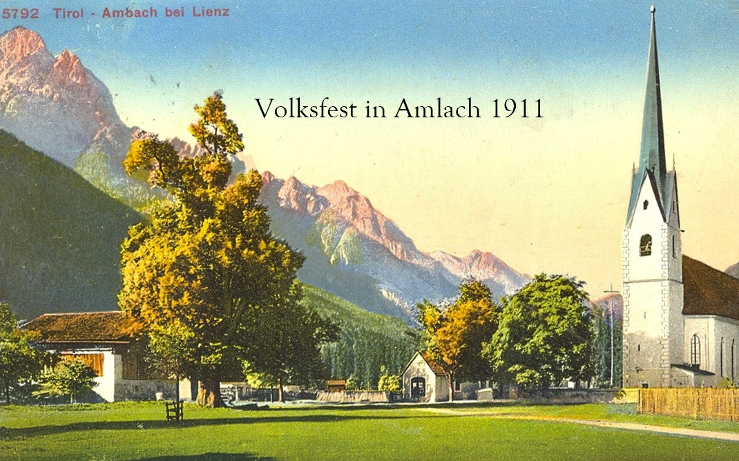 Volksfest in Amlach 1911