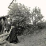 Nach Besichtigung der Kappelle Gemeinde Amlach - Kirchenvisitierung Mai 1985